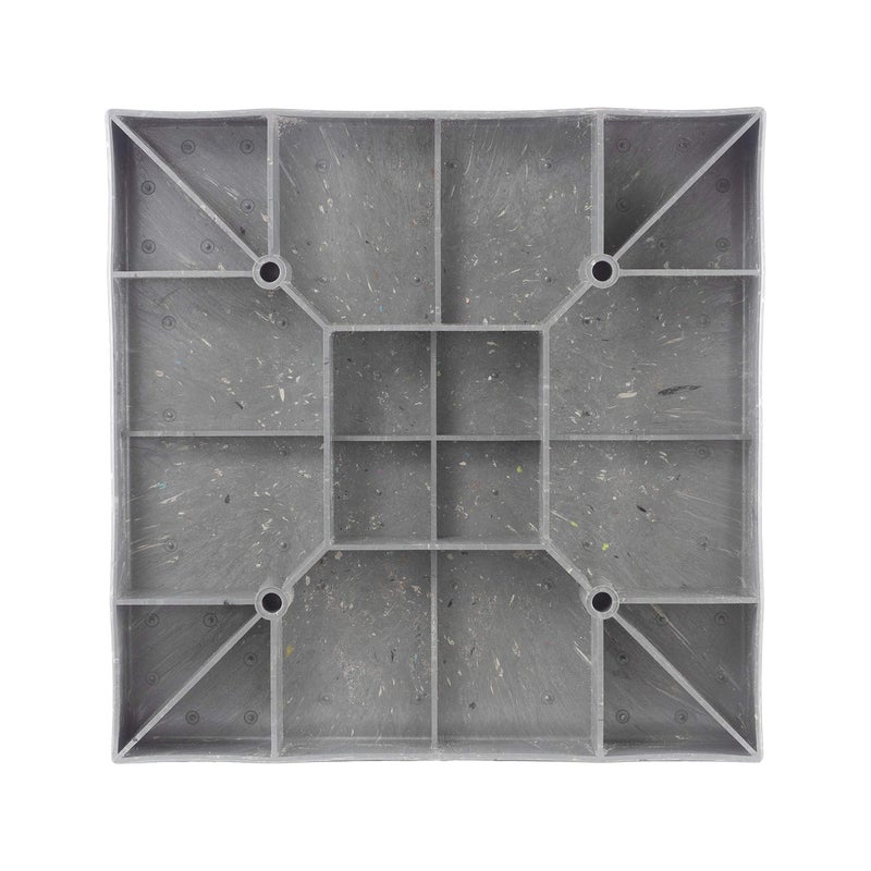 Ekon وسادة دعم وحدة التكثيف لمكيف الهواء 24x24x3 - وسادة مكيفات الهواء - منصة دعم المعدات لوحدات التكييف، المولدات، مكثفات الهواء، خلايا النحل والمزيد - 100% بلاستيك معاد تدويره - Image 4